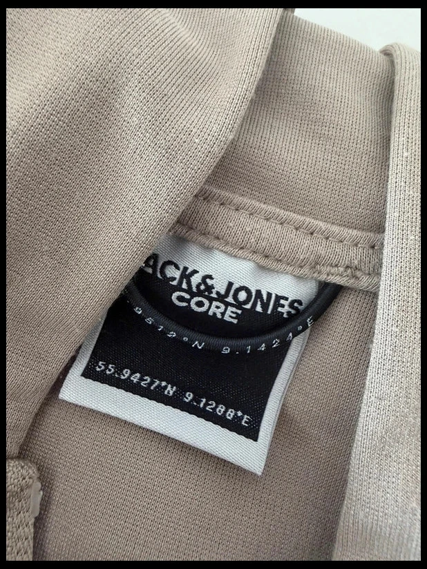 Jack & Jones Core stretch beige zip-up hoodie met capuchon voor heren XL – photo 8